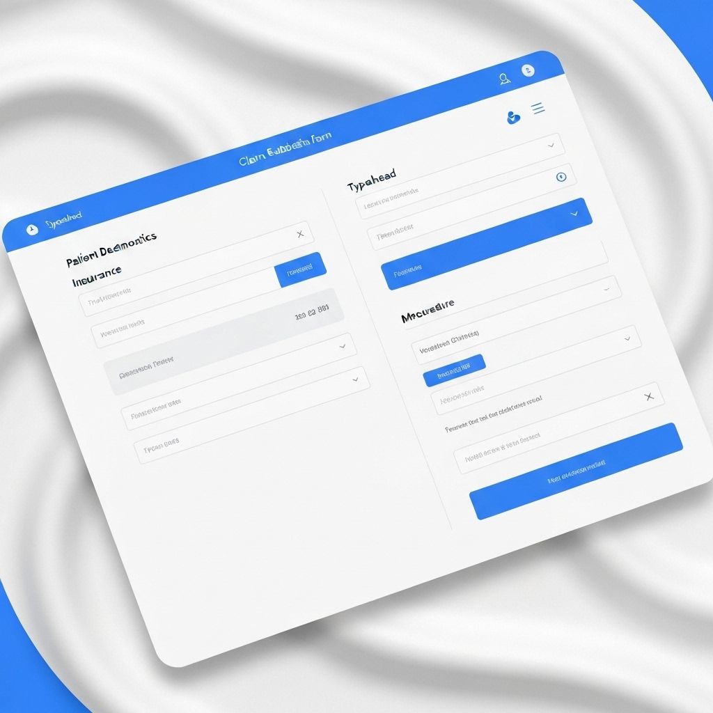 Claims submission form